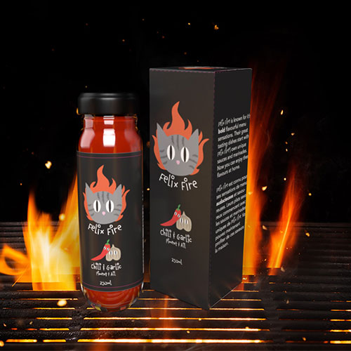 Click to go to the project page Felix Fire Hot Sauce