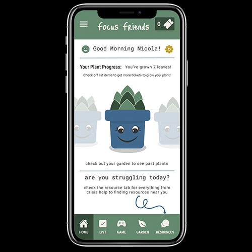 Click to go to the project page Focus Friends Mental Health App